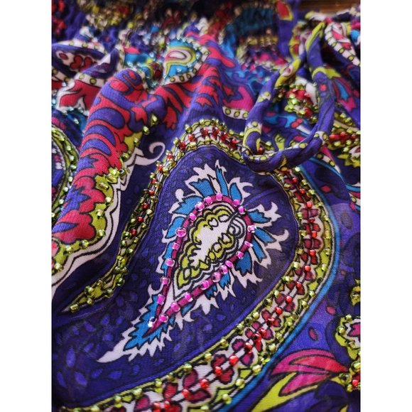 Paisley Print Blouse with beautiful Beading from Faith Size‎ Small - Picture 4 of 12